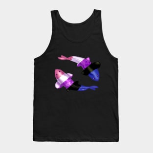 GenderFluid LGBTQ Koi Fishes Tank Top